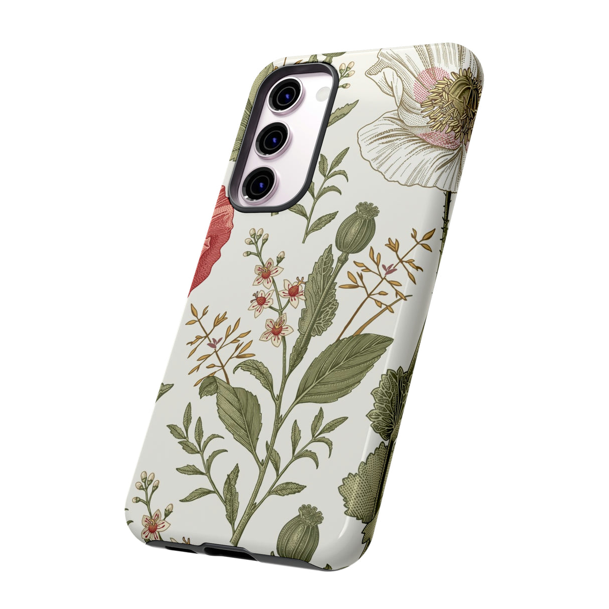 Poppy Vintage Flower Samsung Case (Protective) Phone Case