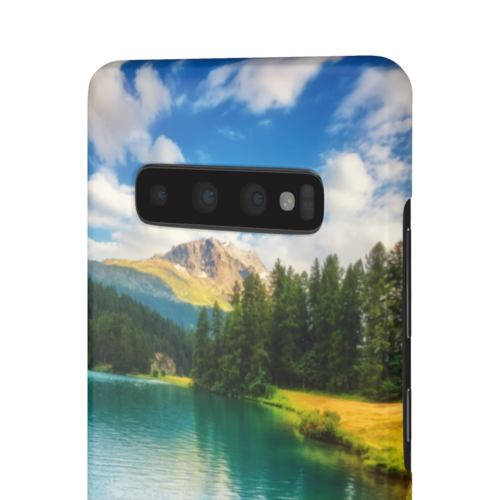 Fantastic Azure Alpine Lake Samsung/iPhone (Slim) Samsung Galaxy S10 Plus Glossy Phone Case