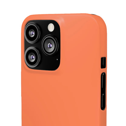 Coral Orange iPhone Case (Slim) Phone Case