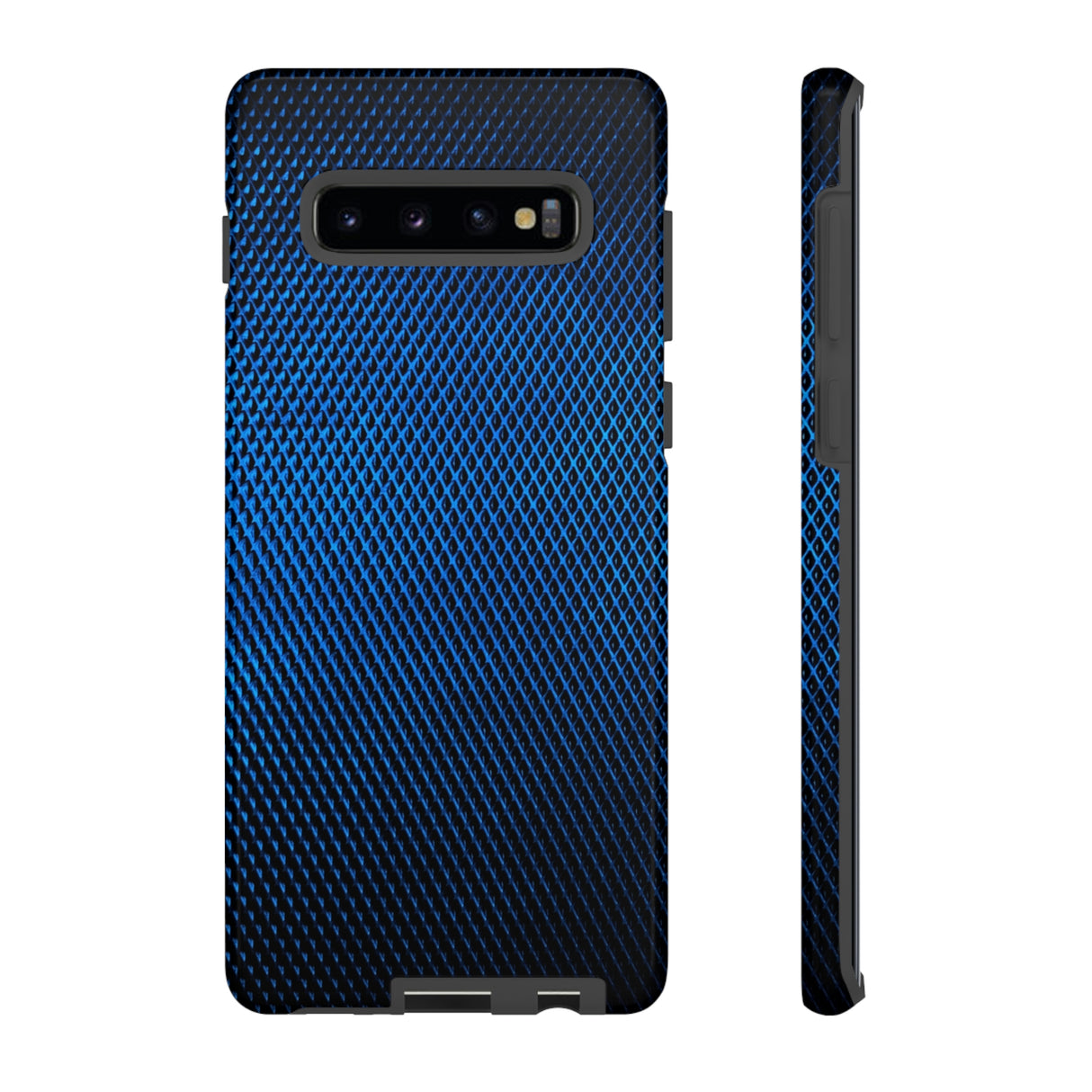 Blue Metal Android Case (Protective) Samsung Galaxy S10 Plus Glossy Phone Case