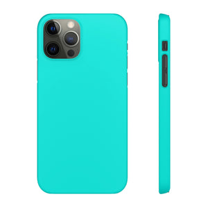 Bright Turquoise iPhone Case (Slim) iPhone 12 Pro Matte Phone Case