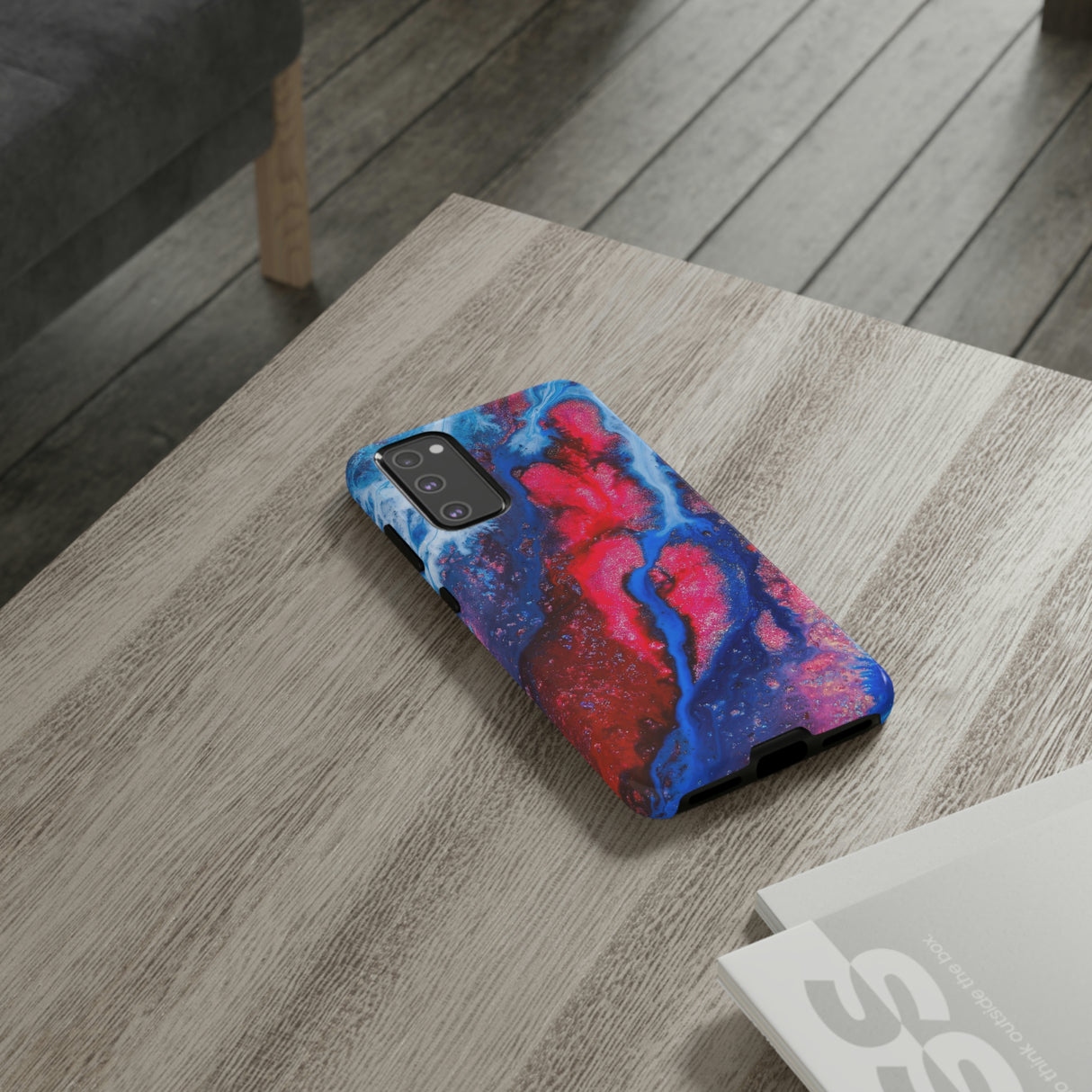 Red n Blue Ink Art Android Case (Protective) Phone Case