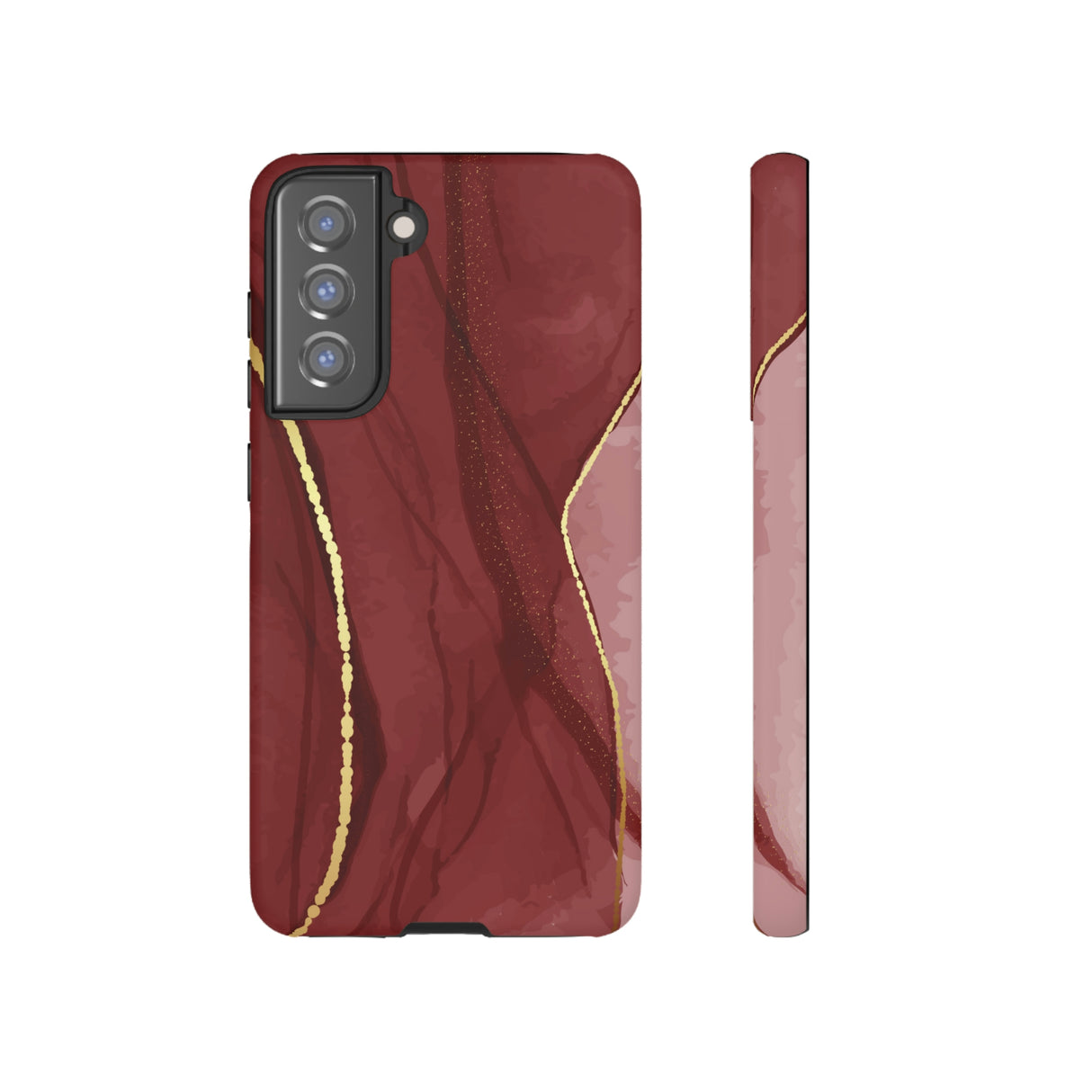 Dark Red Android Case (Protective) Samsung Galaxy S21 FE Matte Phone Case