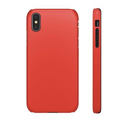 Cinnabar Red iPhone Case (Slim) iPhone X Glossy Phone Case