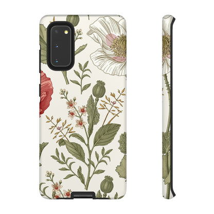 Poppy Vintage Flower Samsung Case (Protective) Samsung Galaxy S20 Matte Phone Case