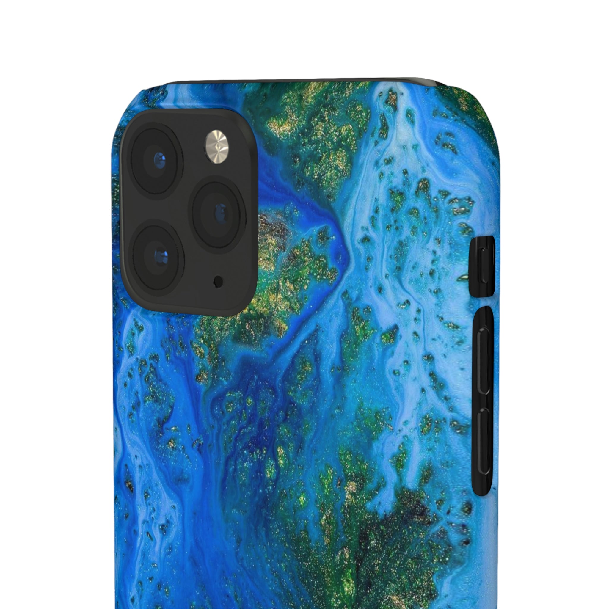 Blue Globe Ink Art iPhone Case (Slim) Phone Case