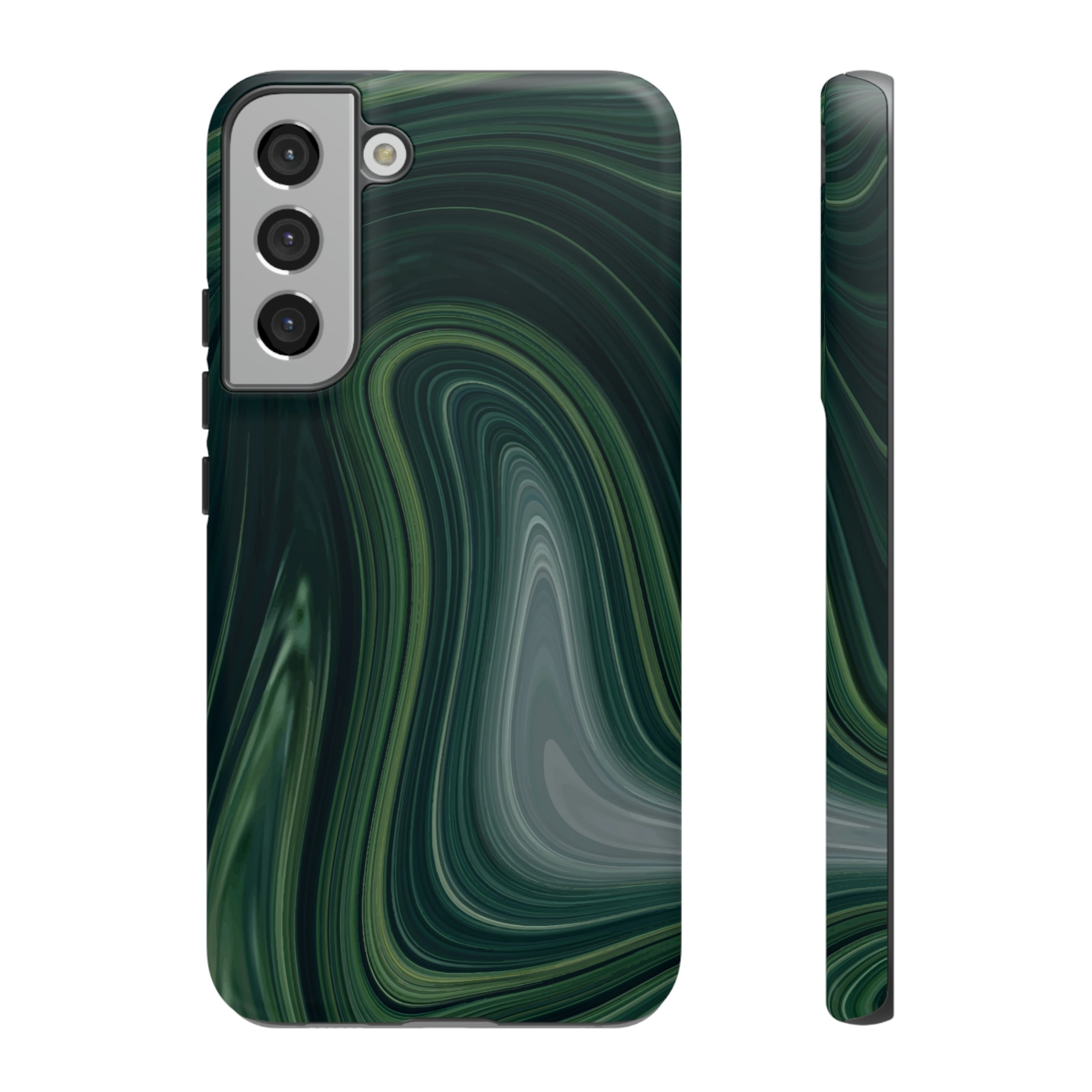 Green Marble Android Case (Protective) Samsung Galaxy S22 Plus Matte Phone Case