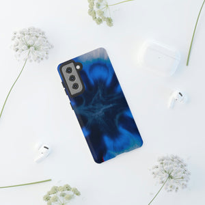 Blue Star Marble Ink Art Android Case (Protective) Phone Case