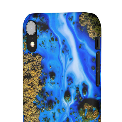 Blue River Ink Art iPhone Case (Slim) Phone Case