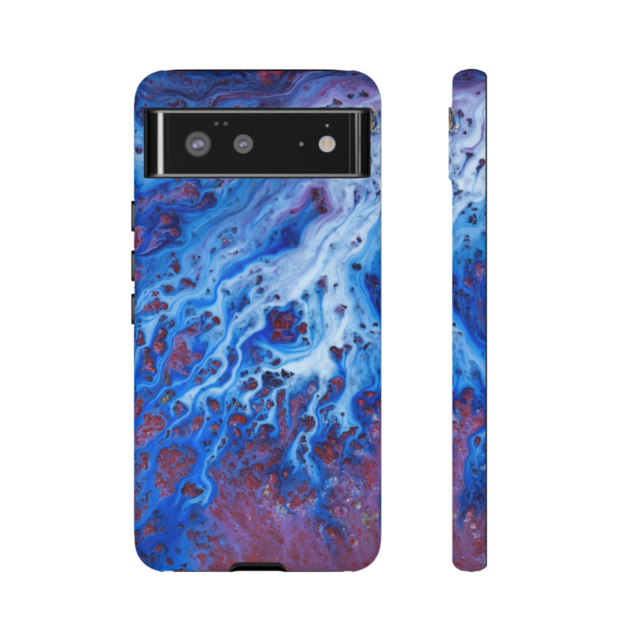 Ice Blue River Ink Art Android Case (Protective) Phone Case