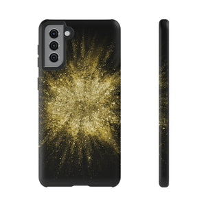 Gold Glitter Background Android Case (Protective) Samsung Galaxy S21 Plus Matte Phone Case