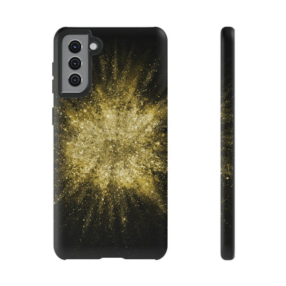 Gold Glitter Background Android Case (Protective) Samsung Galaxy S21 Plus Matte Phone Case