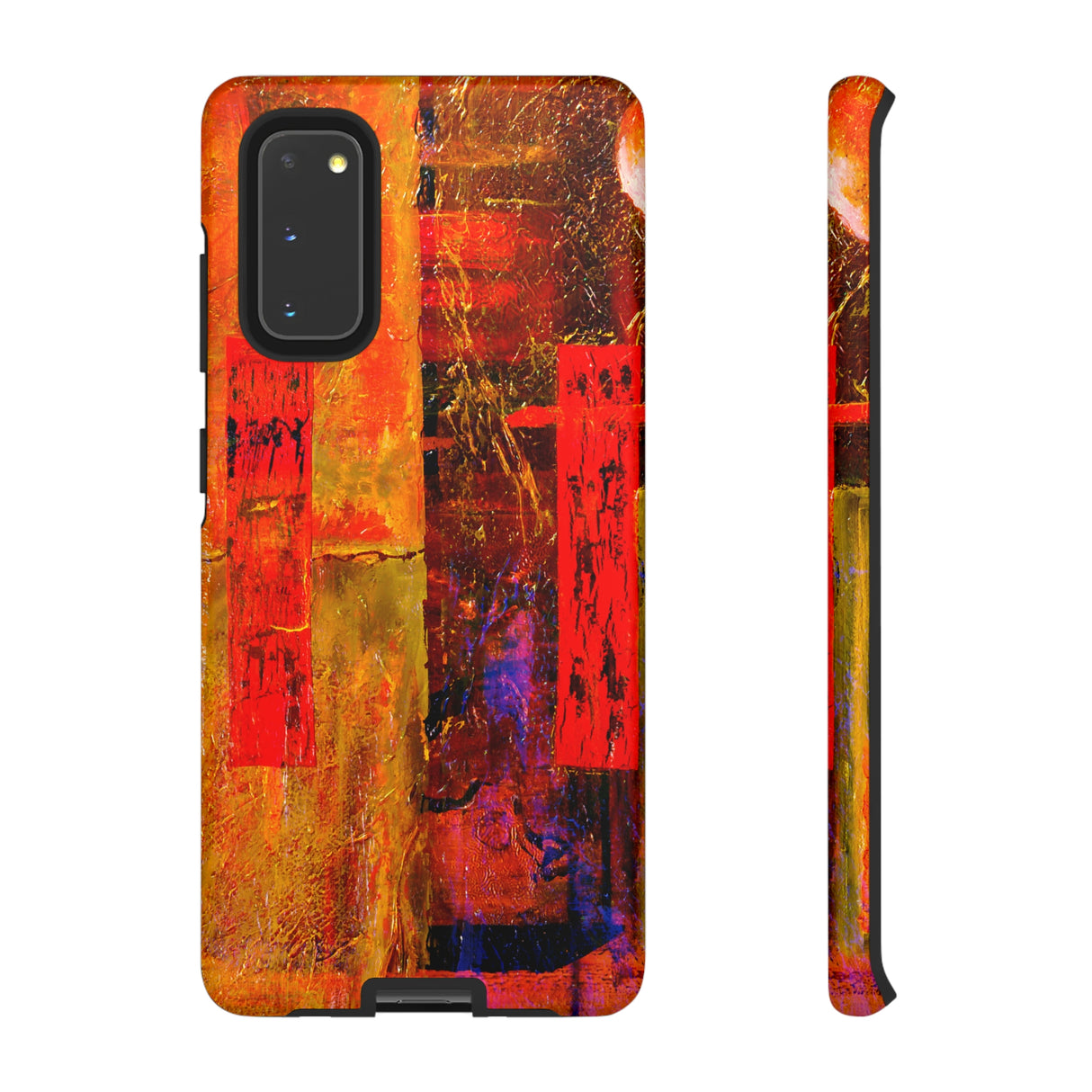 Red Oil Painting Android Case (Protective) Samsung Galaxy S20 Matte Phone Case