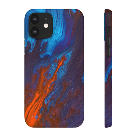 Orange Flame Ink Art iPhone Case (Slim) iPhone 12 Matte Phone Case