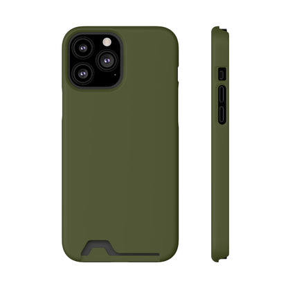 Army Green iPhone Case (Card) iPhone 13 Pro Max Matte Without gift packaging Phone Case