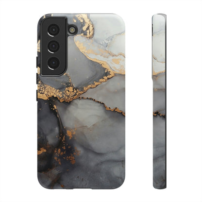 Grey Marble Android Case (Protective) Samsung Galaxy S22 Matte Phone Case