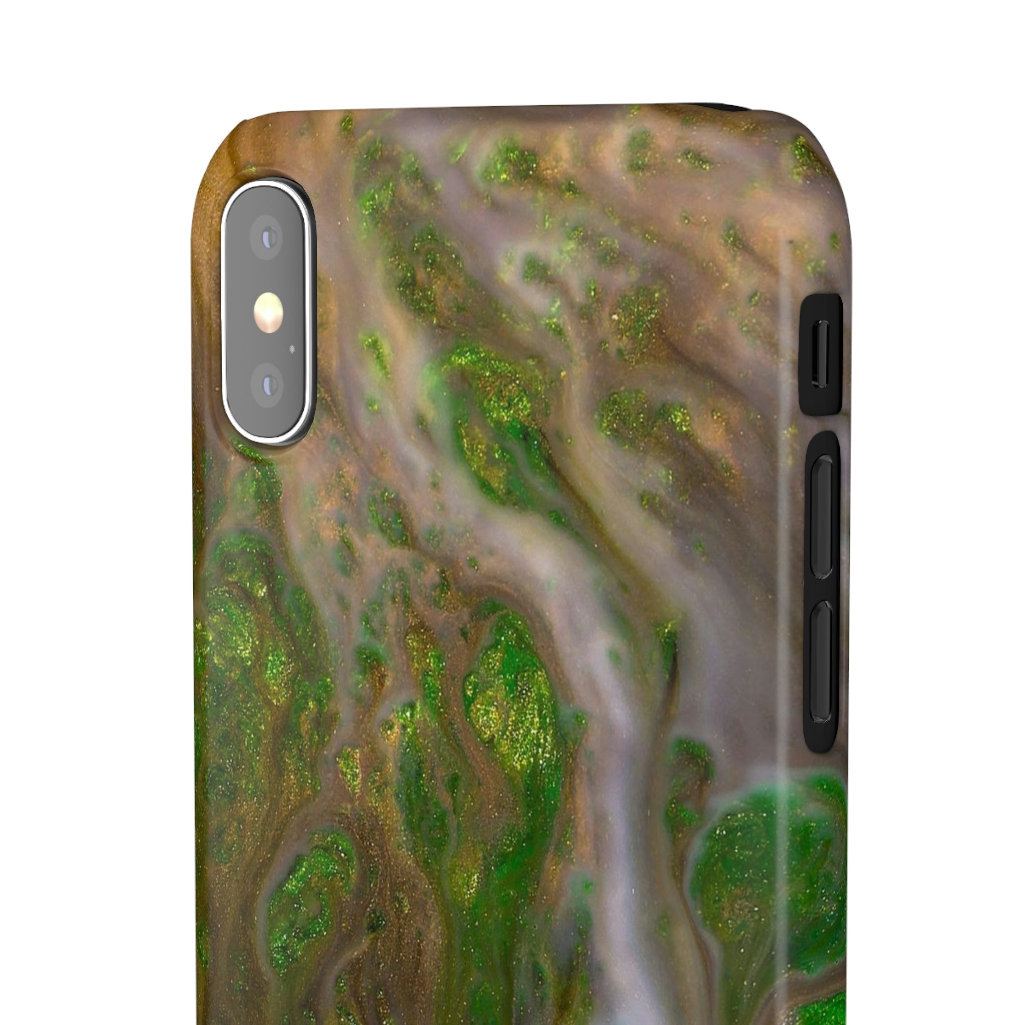 Smaragd Ink Art iPhone Case (Slim) Phone Case