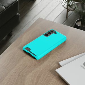 Cyan Samsung Case (Card) Phone Case