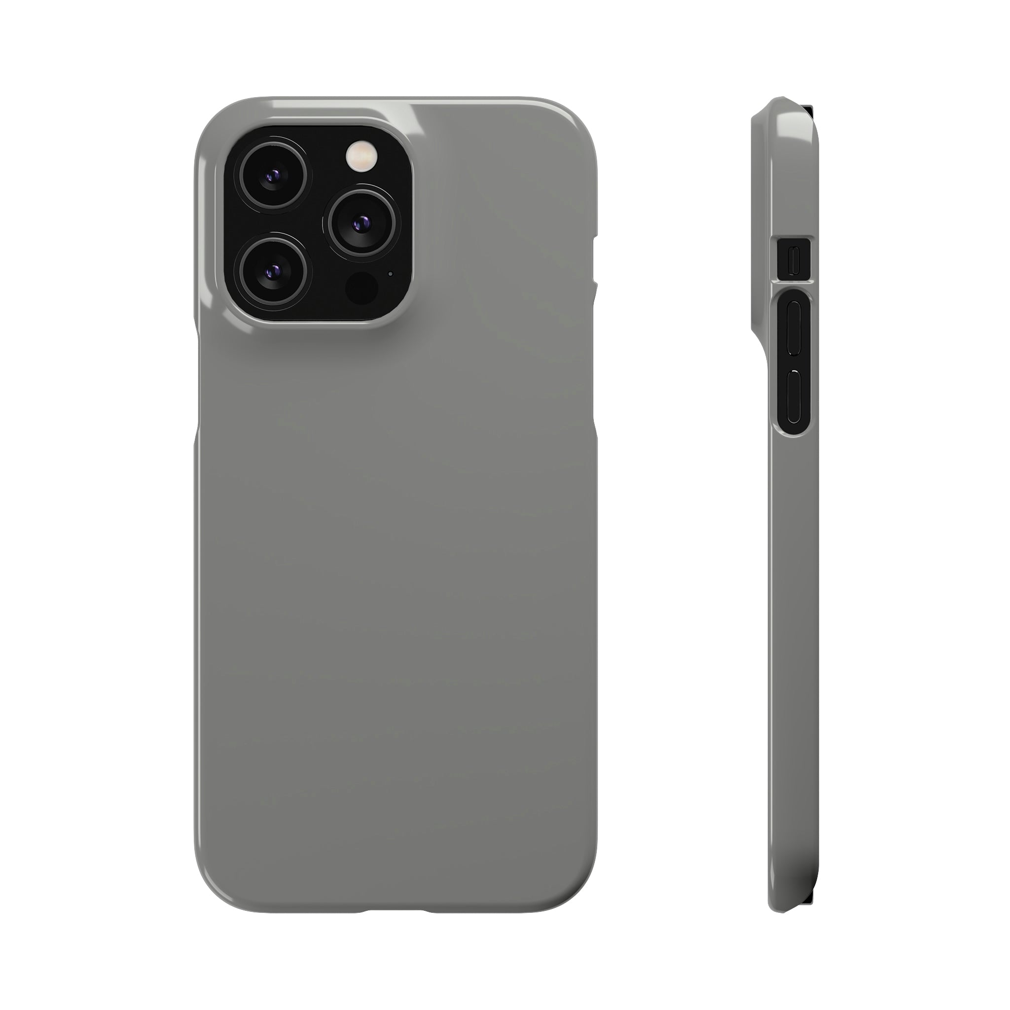 Battleship Gray iPhone Case (Slim) iPhone 14 Pro Max Glossy Phone Case