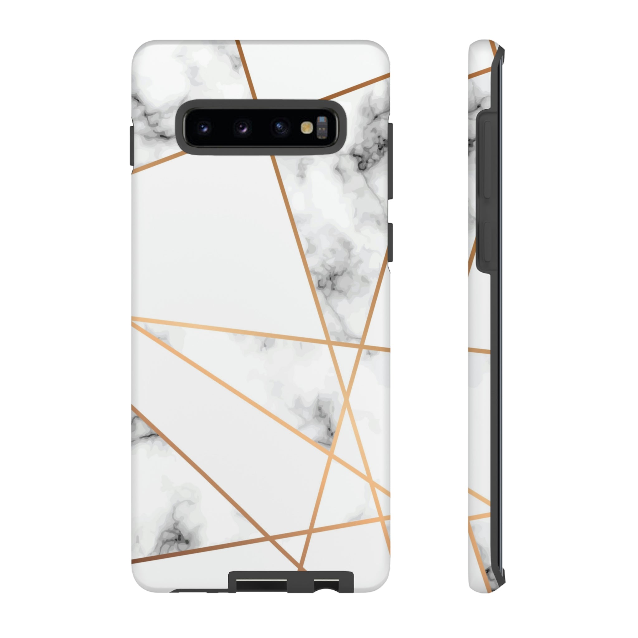 Marble Geometric Android Case (Protective) Samsung Galaxy S10 Plus Matte Phone Case