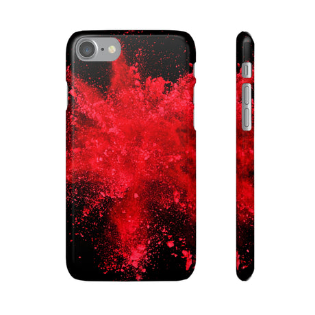 Red Explosion iPhone Case (Slim) iPhone 7 Glossy Phone Case