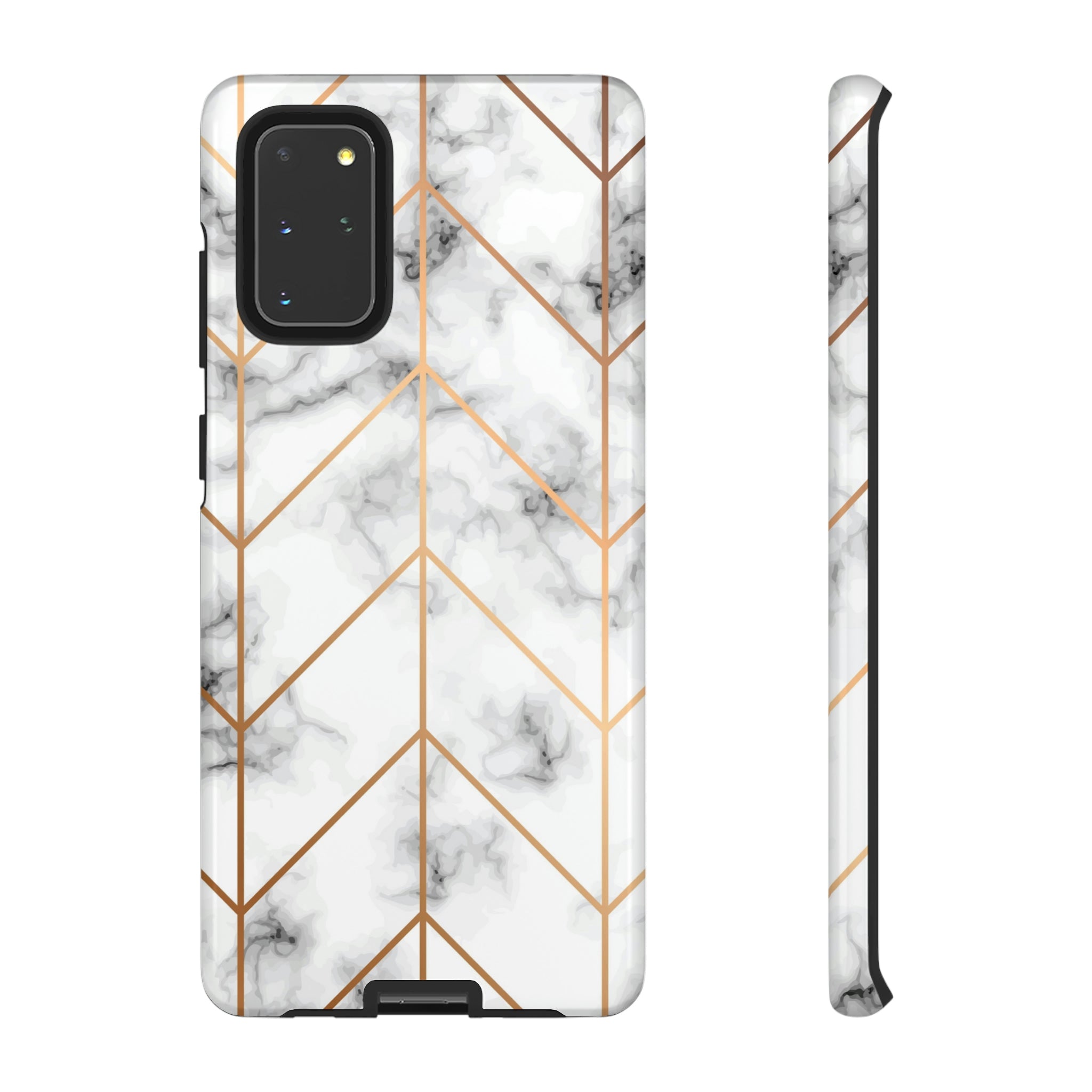 Golden Marble Android Case (Protective) Samsung Galaxy S20+ Glossy Phone Case