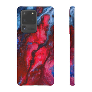 Neon Red Ink Art Android Case (Slim) Samsung Galaxy S20 Ultra Matte Phone Case