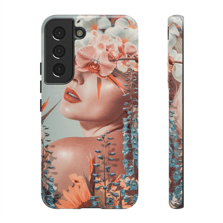 Contemporary Flowers Android Case (Protective) Samsung Galaxy S22 Glossy Phone Case