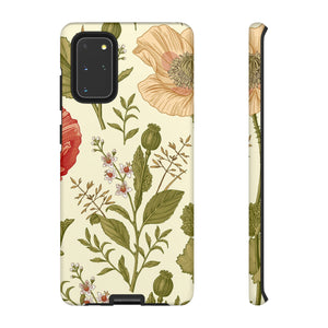 Poppy Red Vintage Flower Samsung Case (Protective) Samsung Galaxy S20+ Matte Phone Case