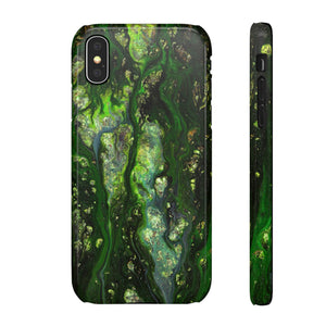 Smaragd Jewel Ink Art iPhone Case (Slim) iPhone X Glossy Phone Case