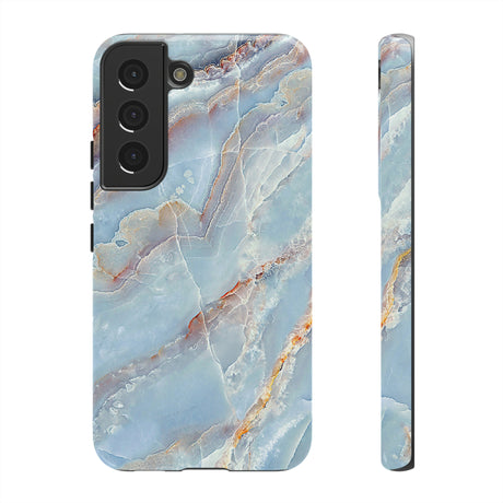 Blue Marble Background Android Case (Protective) Samsung Galaxy S22 Glossy Phone Case