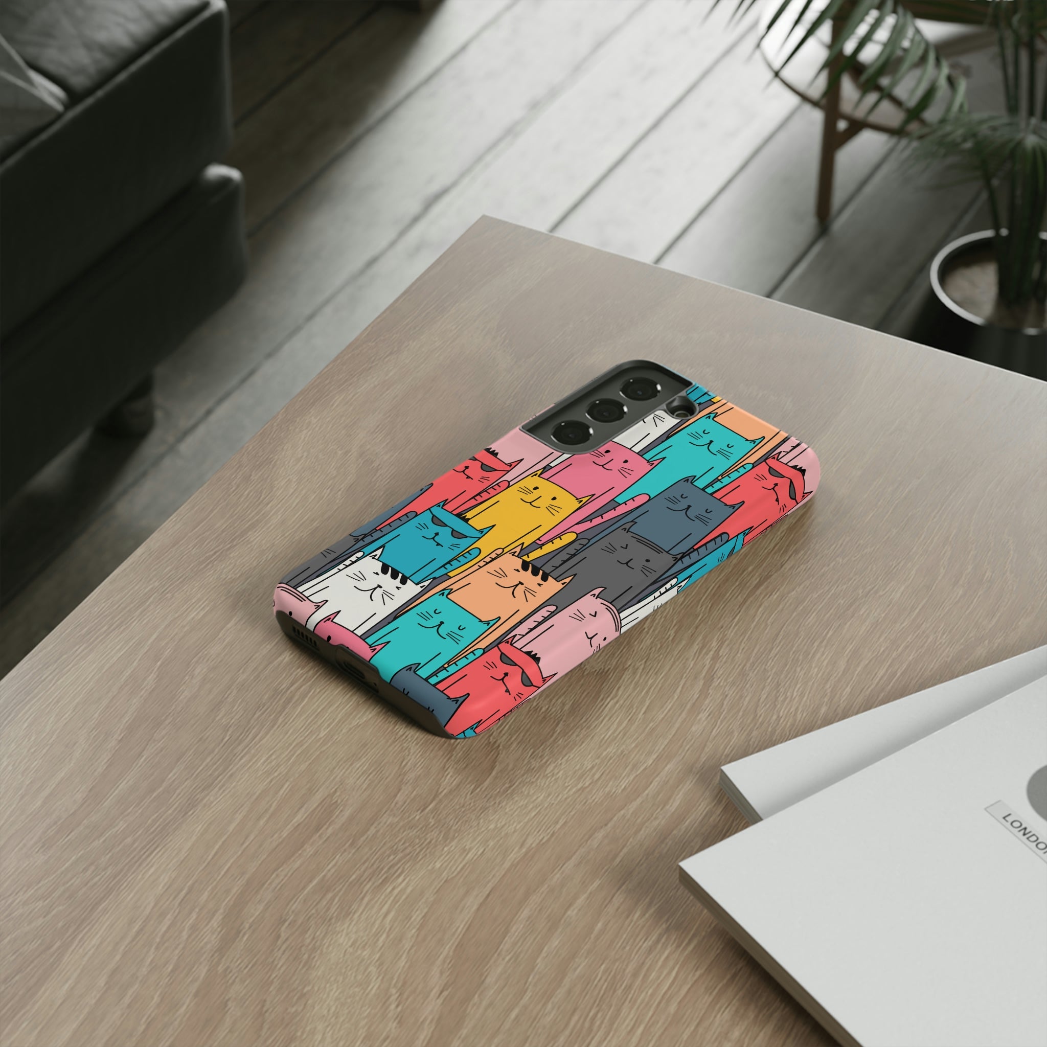 Colorful Cats Android Case (Protective) Phone Case