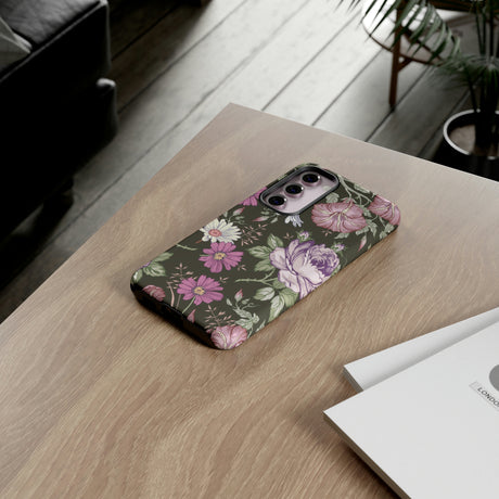 Purple Rose Vintage Flower Samsung Case (Protective) Phone Case