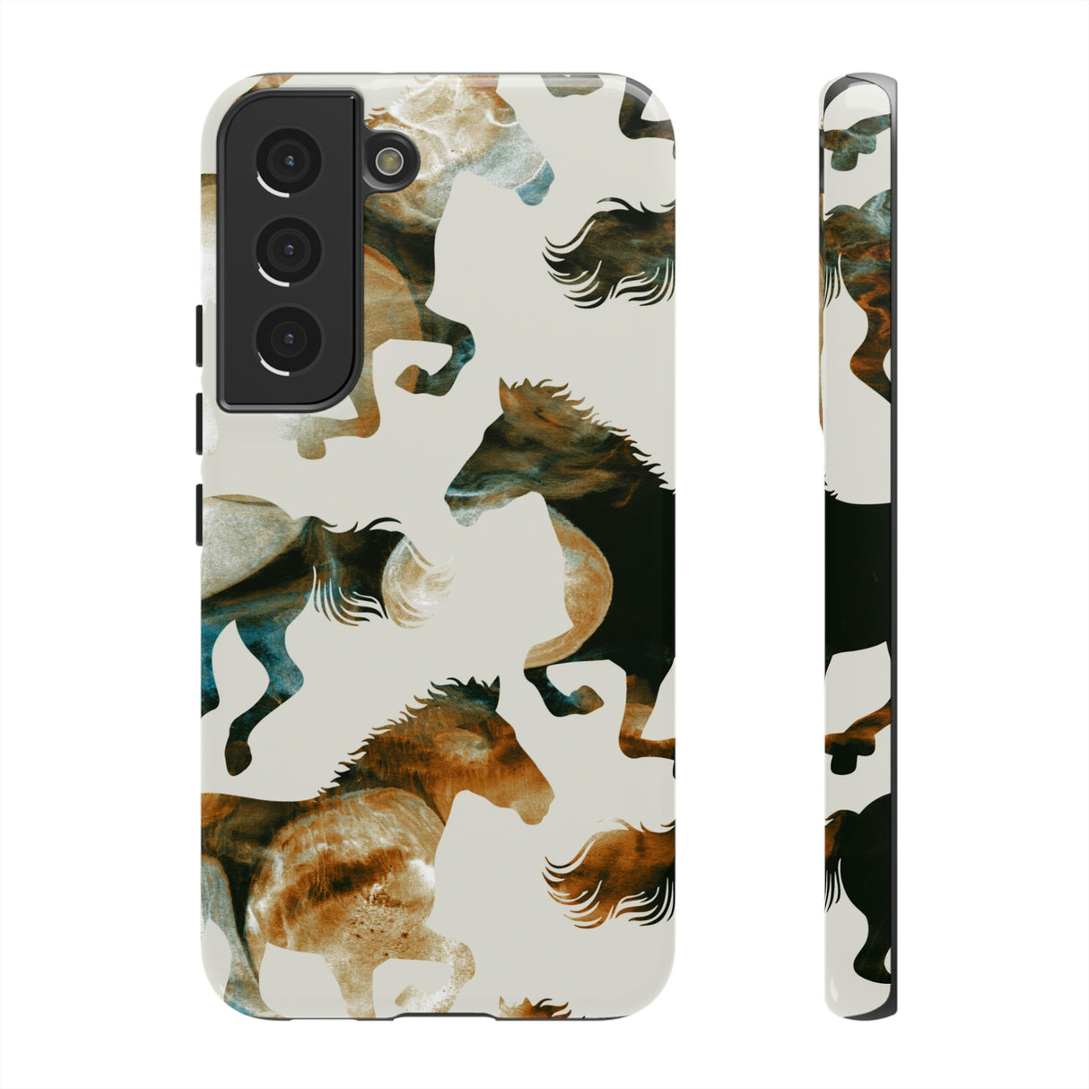 Tie Dye Horses Android Case (Protective) Samsung Galaxy S22 Glossy Phone Case