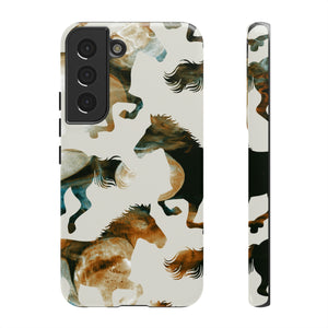 Tie Dye Horses Android Case (Protective) Samsung Galaxy S22 Glossy Phone Case