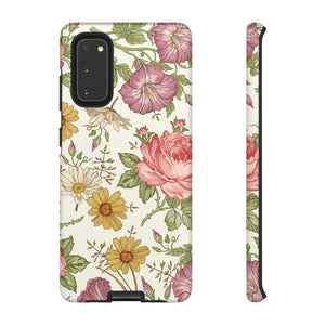 Fabric Vintage Flower Samsung Case (Protective) Samsung Galaxy S20 Matte Phone Case