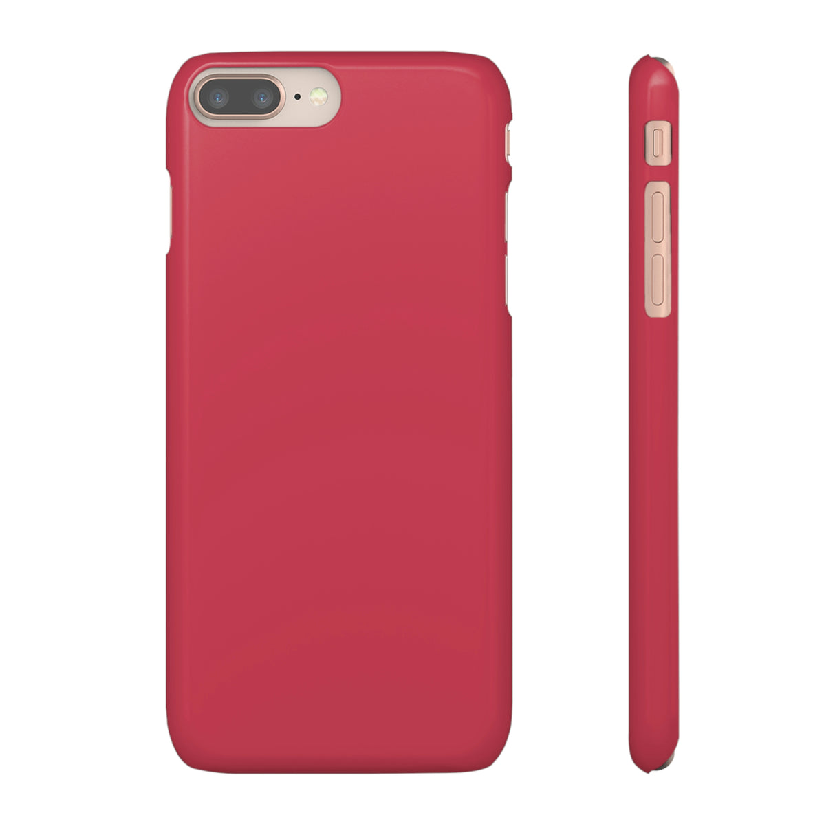 Brick Red iPhone Case (Slim) iPhone 8 Plus Glossy Phone Case