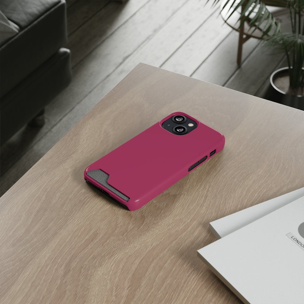 Maroon iPhone Case (Card) Phone Case