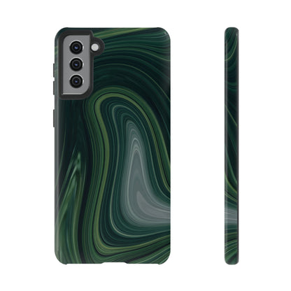 Green Marble Android Case (Protective) Samsung Galaxy S21 Plus Glossy Phone Case