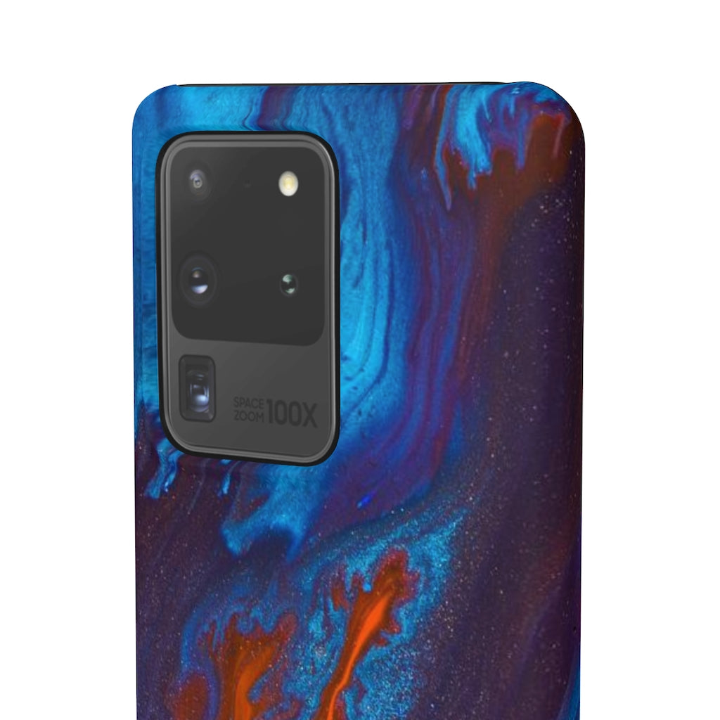 Orange Flame Ink Art Android Case (Slim) Phone Case