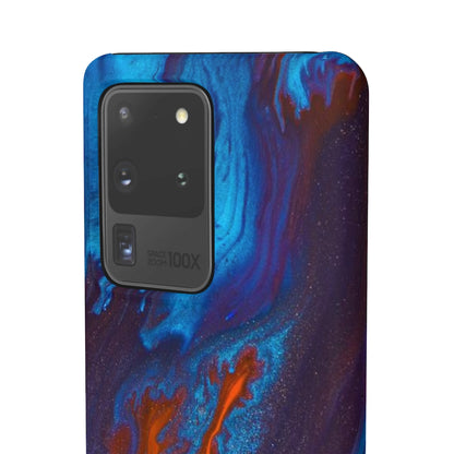 Orange Flame Ink Art Android Case (Slim) Phone Case