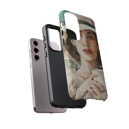 Lady White Hat Android Case (Protective) Phone Case