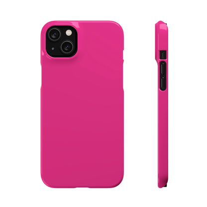 Deep Cerise iPhone Case (Slim) iPhone 14 Plus Glossy Phone Case