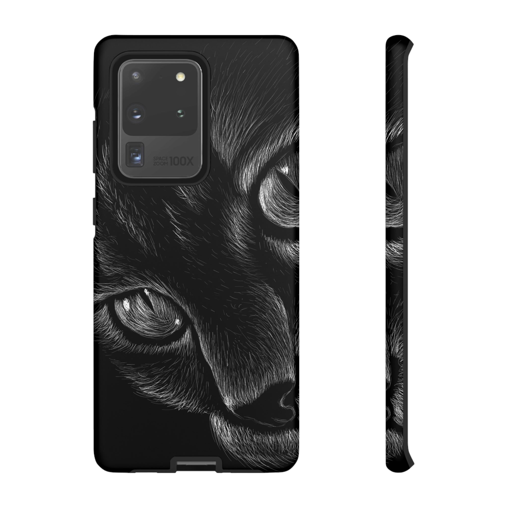 Pencil Drawing Cat Android Case (Protective) Samsung Galaxy S20 Ultra Matte Phone Case