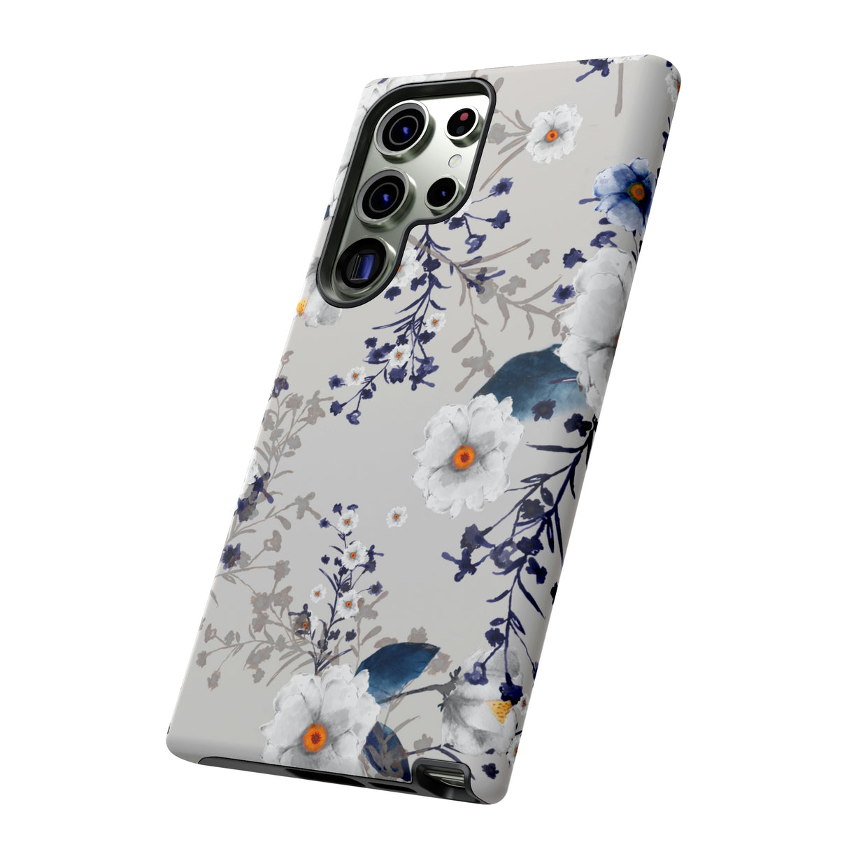 Blue Summerflowers Android Case (Protective) Phone Case