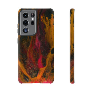 Bon Fire Ink Art Android Case (Protective) Samsung Galaxy S21 Ultra Glossy Phone Case