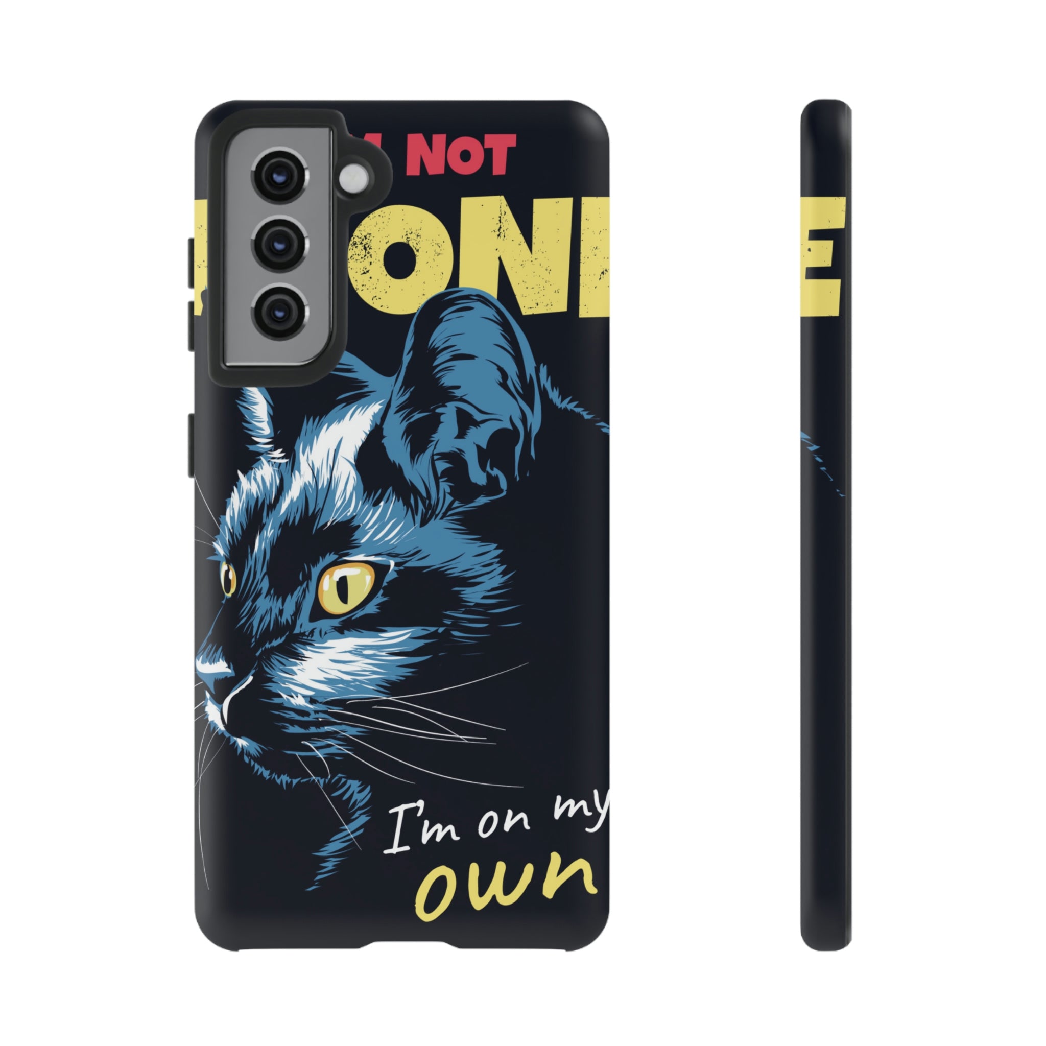 Black Cat Poster Android Case (Protective) Samsung Galaxy S21 Matte Phone Case