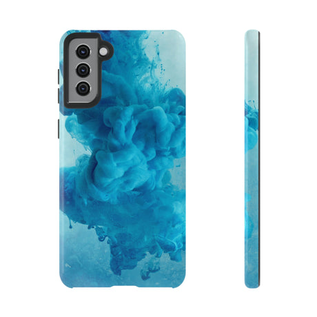 Blue Ink Android Case (Protective) Samsung Galaxy S21 Plus Glossy Phone Case