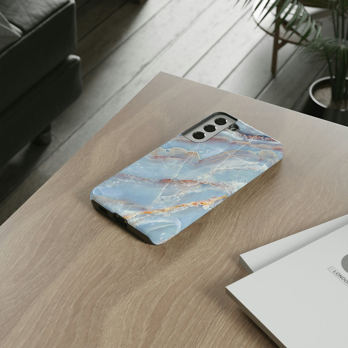 Blue Marble Background Android Case (Protective) Phone Case