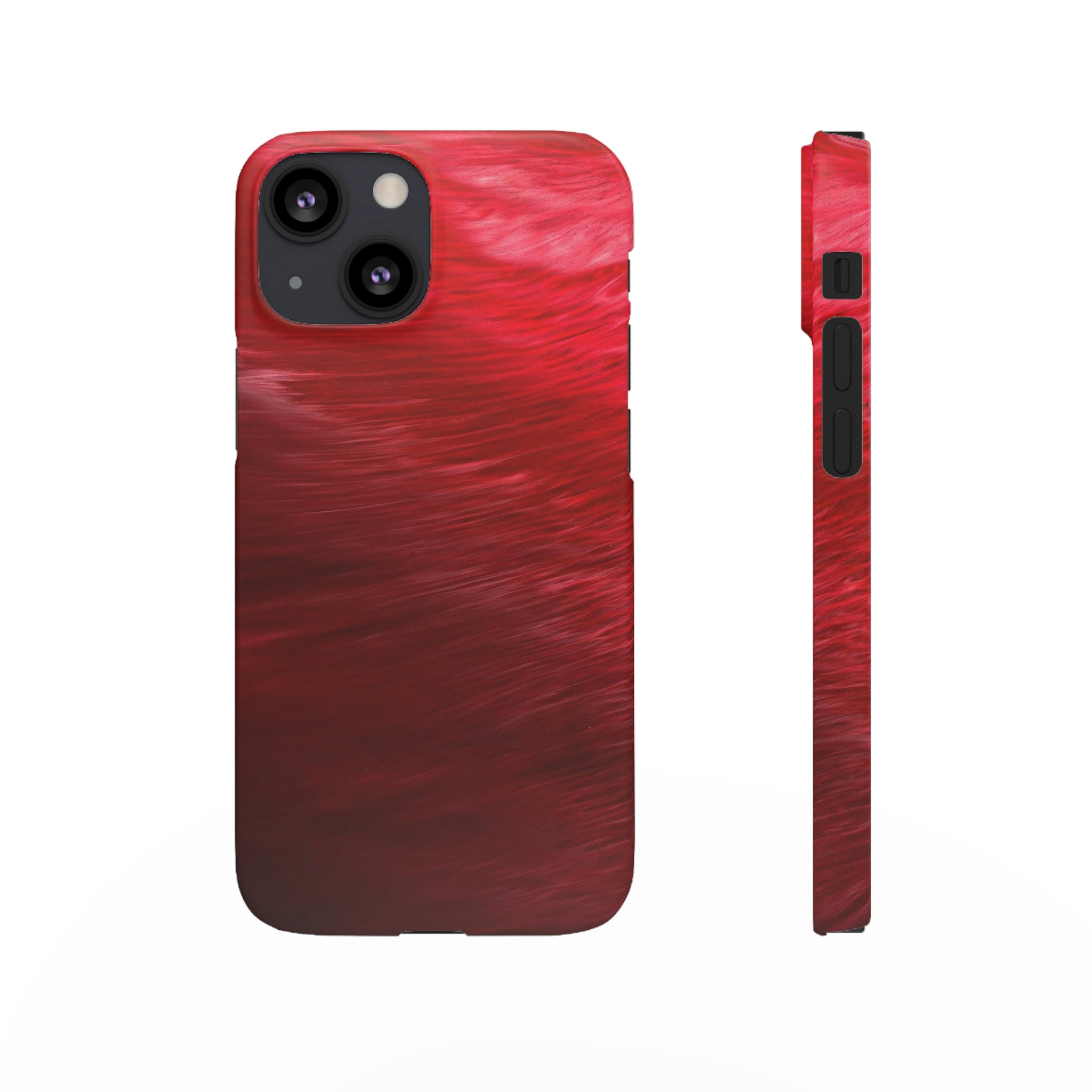 Red Feather Ink Art iPhone Case (Slim) iPhone 13 Mini Matte Phone Case